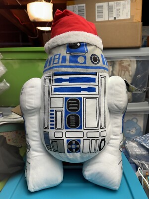 Star Wars R2D2 Plush 24  Santa Hat Christmas NWT