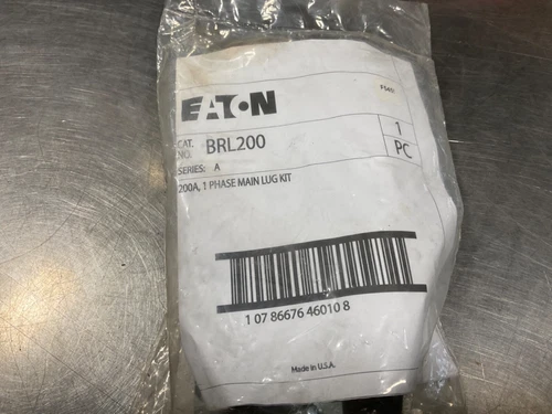 EATON CUTLER HAMMER BRL200 1 PHASE 2 POLE MAIN LUG KIT 200A NEW