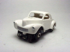T-JET MODEL MOTORING WHITE WILLYS SLOT CAR BODY. NEW