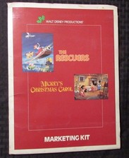 1983 Mickey's Christmas Carol Marketing Kit w/ 6 Sections FVF in Folder VG+