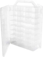 6 Clear STORAGE CARRY CASES!  Fits 288 1/64 diecast cars total!