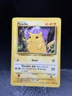 Pokémon Card Pikachu 58/102 Yellow Cheeks Base Set Unlimited