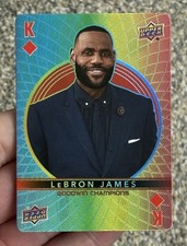 Lebron James King Diamonds 2022 Upper Deck Goodwin Champions Playing Card Insert