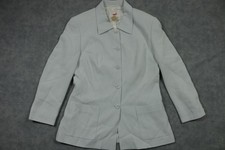 Mondi Blazer Womens 40 Light Blue Textured Button Front Pockets Made in Germany