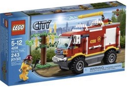 LEGO City Fire Truck 4208 Retired Set 100% Complete W/ Instructions No Box Rare