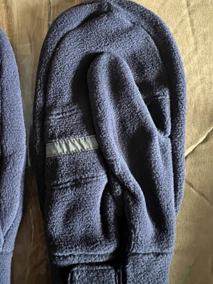 runLites Mittens Navy Blue Running Fleece Gloves size MEDIUM with battery - Image 3 of 4