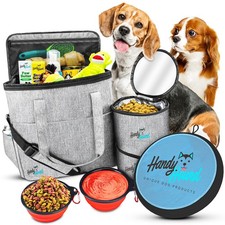 Dog Travel Bag Pet Travel Bag Organizer with Accessories, Dog Travel Kit fo...
