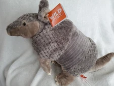 WILD REPUBLIC ARMADILLO GRAY STUFFED ANIMAL SOFT PLUSH TOY 11"  NWT TEXAS
