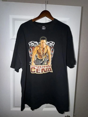 John Cena Chain Gang Soldier Shirt XXL WWE WWF Wres 2000s vintage concert t-shirt, vintage, size XXL, single stitch, B+ condition
