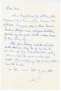 James Cagney Handwritten Letter Signed 1950s Autographed