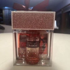 Bath & Bodyworks A Thousand Wishes 3 Travel  Lotion/Shower Gel/Body Mist 3 oz ea