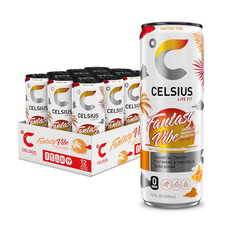 CELSIUS Fantasy Vibe Energy Drink 12oz Pack of 12 Vegan No Sugar Gluten Free