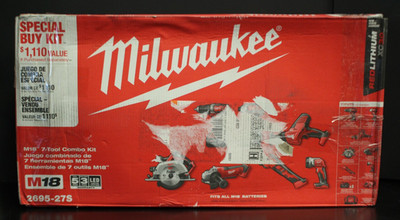 (RI2) Milwaukee 2695-27S M18 7-Tool Combo Kit