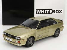 WHITEBOX 1/24 MODELLINO AUTO STATICO DIECAST AUDI QUATTRO 1986 ORO MODELLISMO