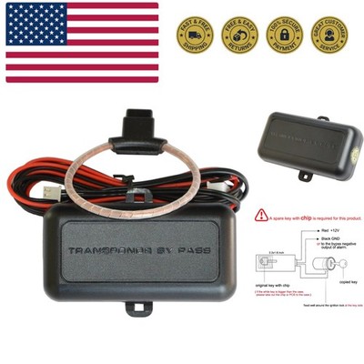 Car Immobilizer Transponder Bypass Module for Chip Key, a Spare chip Key is R...