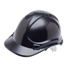 Blackrock Black Hard Hat, Safety Helmet, For Construction, Mens Womens Unisex, 