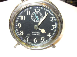 1920Patent Date Westclox Baby Ben Peg Leg Alarm Clock 20th Century Working