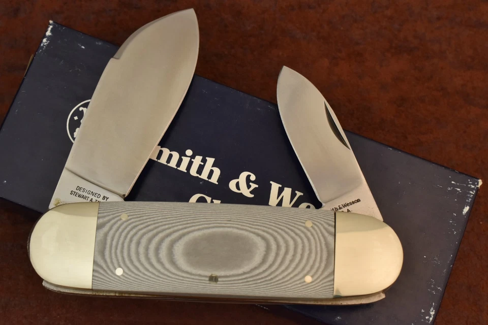 CUCHILLO DE UÑAS DE PIE ELEFANTE SMITH & WESSON HECHO EN EE. UU. CLÁSICO FUNDADORES 1996 (24295) Foto 3 de 4