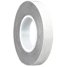 Double-Sided Foam Tape, 1 In W, 36 Yd L, 1/32 In, Foam, Double-Sided,