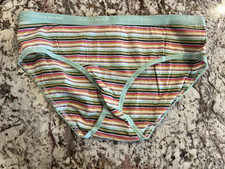 Victoria  s Secret Signature Logo Waistband Cotton Lingerie Hiphugger Panty MED