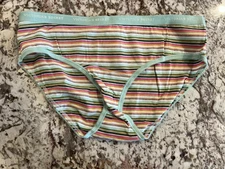 Victoria’s Secret Signature Logo Waistband Cotton Lingerie Hiphugger Panty MED