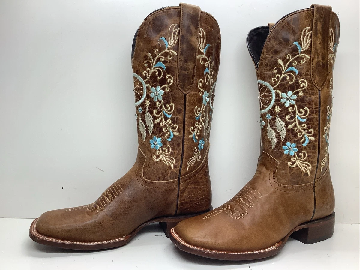 Bottes Western J.B. Dillon JBW5001 – Femme, 8.5, Marron, Cuir De Chèvre – Occasion