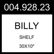 IKEA BILLY Shelf Dark Brown Oak Effect 30x10" 004.928.23