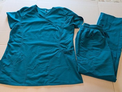 scrubstar teal small scrub set