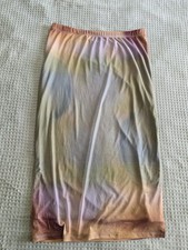 Rainbow Fairy Skirt Renfest Festival Womens Medium Large Fairycore Knee Length
