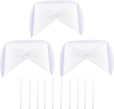 3 Pack White Nurse Hat Headband Nurse Cap Costume and 10 Pins for Nursing School