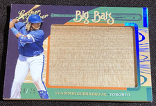 2019 Leather Lumber Vladimir Guerrero Jr. Big Bats Player Used Bat 20/25