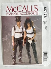 McCall's Fashion Accessories M7176 Size OSZ Chaps, Harness, Pouch Pattern Uncut