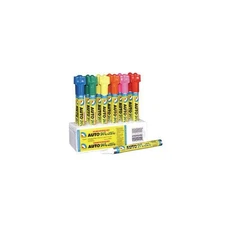 U. S. Chemical & Plastics 37000 Autowriter Markers Assorted Colors - Pack of 12