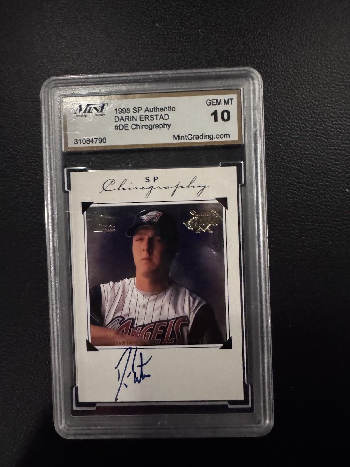 Upper Deck 1998 SP Authentic Chirography Darin Erstad Autograph Mint 10 Angels