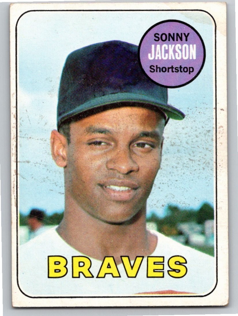 1969 Topps #53 Sonny Jackson Atlanta Braves Free Shipping!
