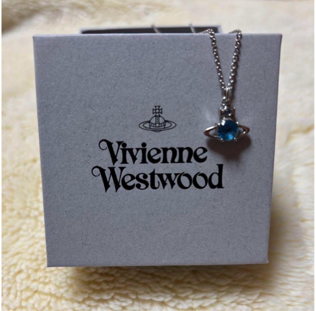 Vivienne Westwood Planetary Motif Necklace Silver blue | eBay