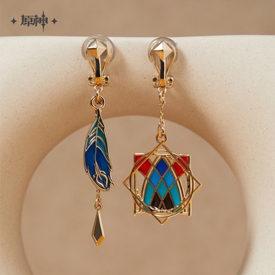 Genshin Impact Kaveh Original Accessories Earrings Eardrop Ear Clip Cosplay Gift