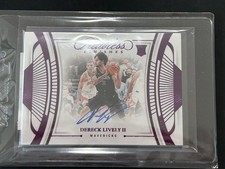 2023-24 Flawless Dereck Lively II Flawless Finishes Auto  3/3 RC Mavericks