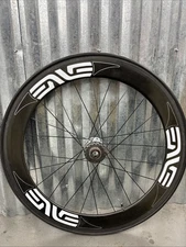 ENVE 65 mm PowerTap Track 24 bladed spokes sew up tubular with tire