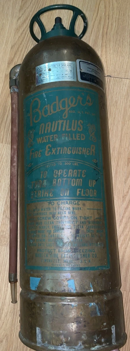 Badger Fire Extinguisher In Collectible Firefighting & Rescue