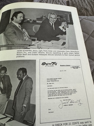 ROLLS ROYCE MOTORS orig Dealer Magazine Brochure - Spring 1974 - Picture 4 of 5