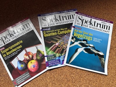 Spektrum der Wissenschaft - drei Hefte 6 + 8 + 9 2002