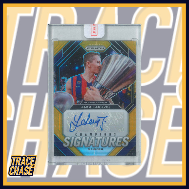 2024-25 Panini Prizm Euroleague BK Jaka Lakovic Champions Signatures Gold 03/10