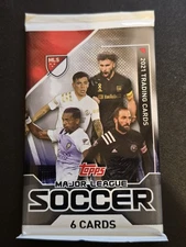 SOCCER-2022 Topps Major League-NEW/SEALED-6 Card Blaster Pack-Inserts,Auto's ??