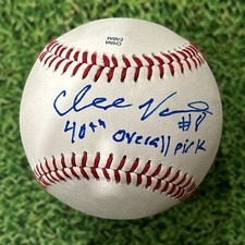 Chase Vallot Signed Autograph Rawlings Baseball Inscribed “2014 1st Round Pick”