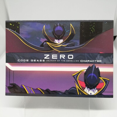 018 ZERO CODE GEASS Lelouch of the Rebellion CARDDASS MASTERS JAPAN Anime