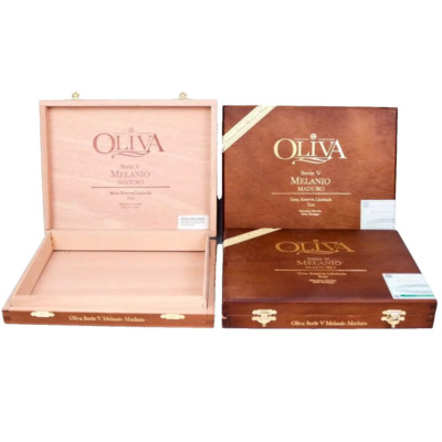 Lot of 3 Oliva Toro Serie V Melanio Maduro Wood Cigar Box 9'' x 7'' x 1.25''