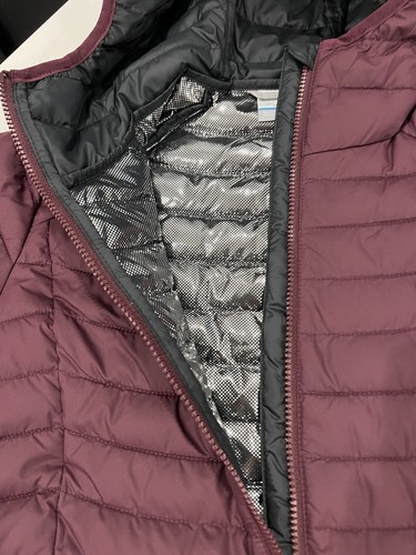 NWT Columbia $139 Women's White Out™ Omni Heat Hooded LONG Jacket Size S - Picture 4 of 14
