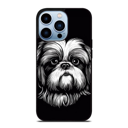 Playful cartoon Shih Tzu art For iPhone 11 12 13 14 15 Pro Max Mini - Picture 2 of 25