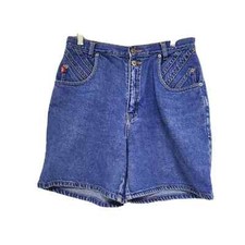 Vintage No Excuses Denim Shorts Women's Size 11 12 High Rise 100 Cotton Y2K